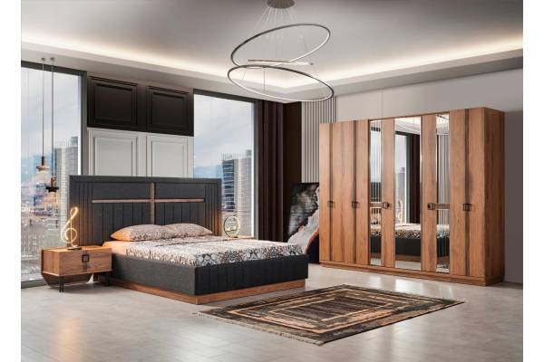 Спален комплект Iznik - шесткрилен гардероб