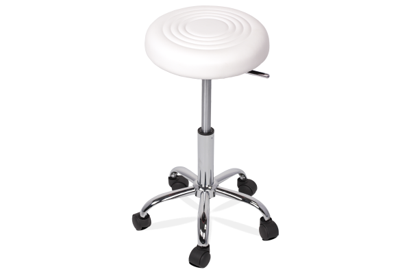 Табуретка с колелца Carmen 3075 - бял