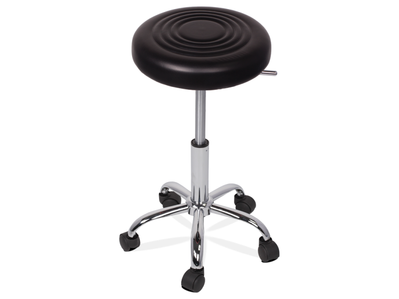 Табуретка с колелца Carmen 3075 - черен -