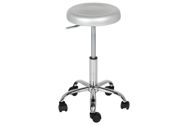 Табуретка с колелца Carmen 3075 - сребърен