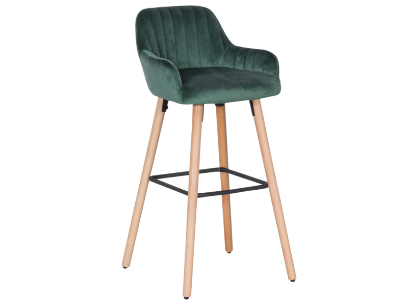 Бар стол Carmen 3082 - зелен - Бар столове