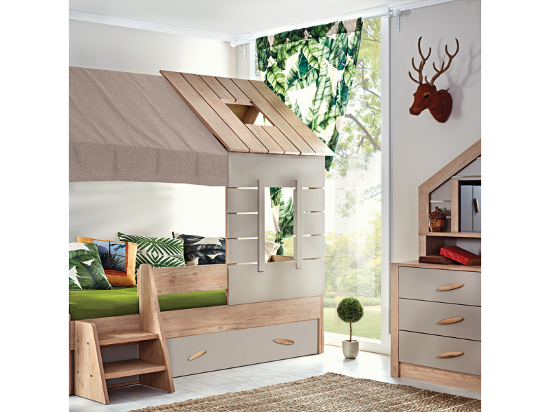 Детско легло My House за матрак 90х200 см - 1874 - Модулна система за детска стая My House