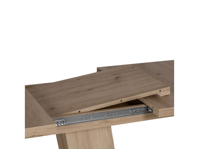 Разтегателна трапезна маса Carmen LUSSO - дъб артисан / бял - Трапезни маси