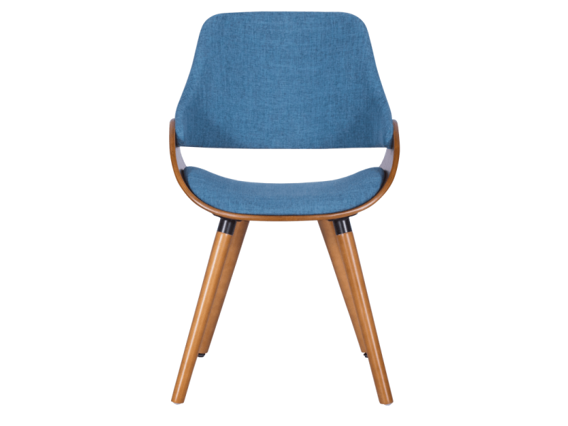 Трапезен стол Carmen 9973 - орех / син - Трапезни столове