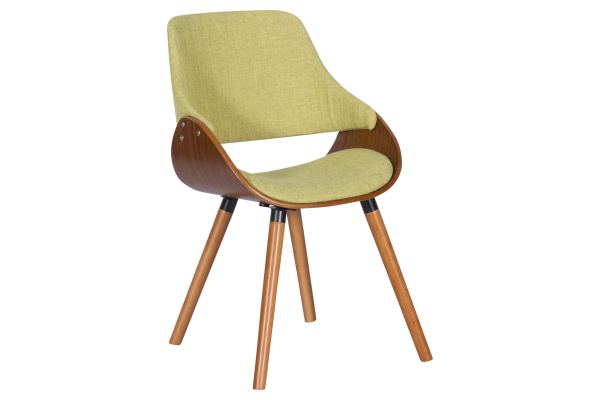 Трапезен стол Carmen 9973 - орех / зелен