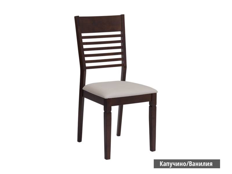 Трапезен стол PAOLA - какао / слонова кост -