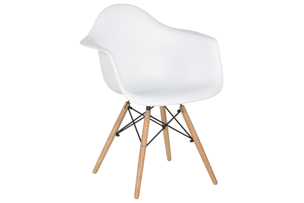 Трапезен стол Carmen 9959 S - бял