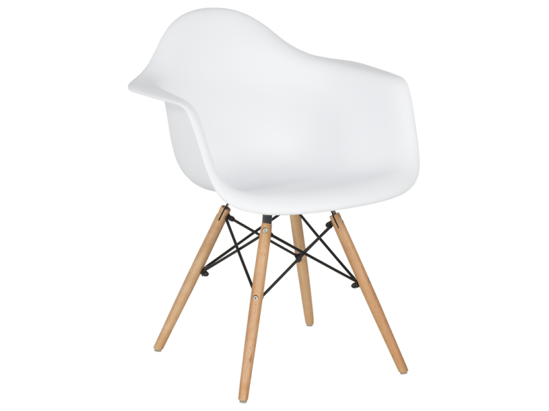 Трапезен стол Carmen 9959 S - бял - Трапезни столове