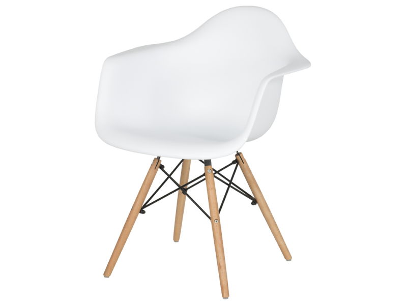 Трапезен стол Carmen 9959 S - бял - Трапезни столове