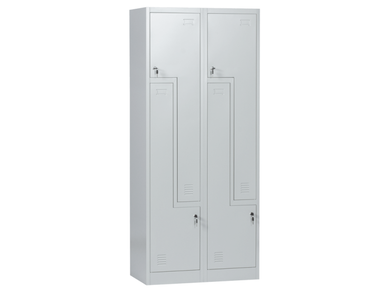 Метален шкаф CR-1280 L - сив - Скринове, шкафове и етажерки