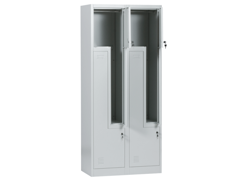 Метален шкаф CR-1280 L - сив - Скринове, шкафове и етажерки