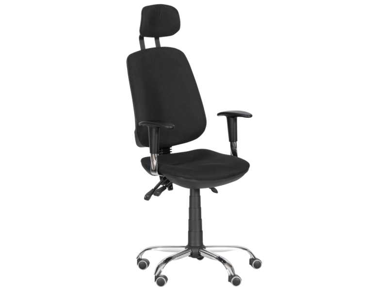 Президентски офис стол Rugby - черен - Офис столове