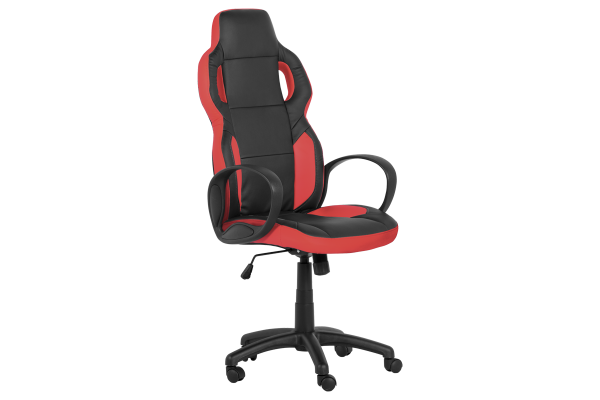 Президентски офис стол Carmen 7510 - черно-червен