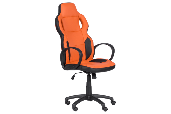 Президентски офис стол Carmen 7510 - черно-оранжев