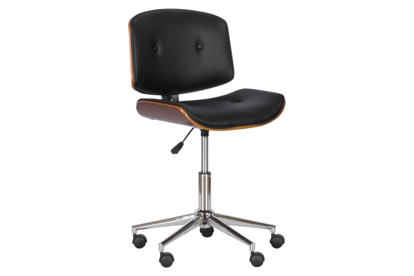 Офис стол Carmen 6403 - орех-черен