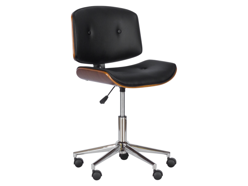 Офис стол Carmen 6403 - орех-черен - Офис столове