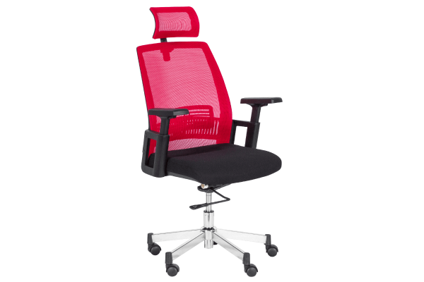 Президентски офис стол Carmen 7514 - червен / черен