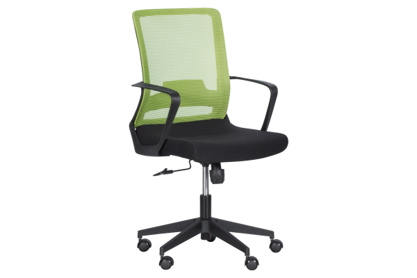 Офис стол Carmen 7563 Черен - Зелен