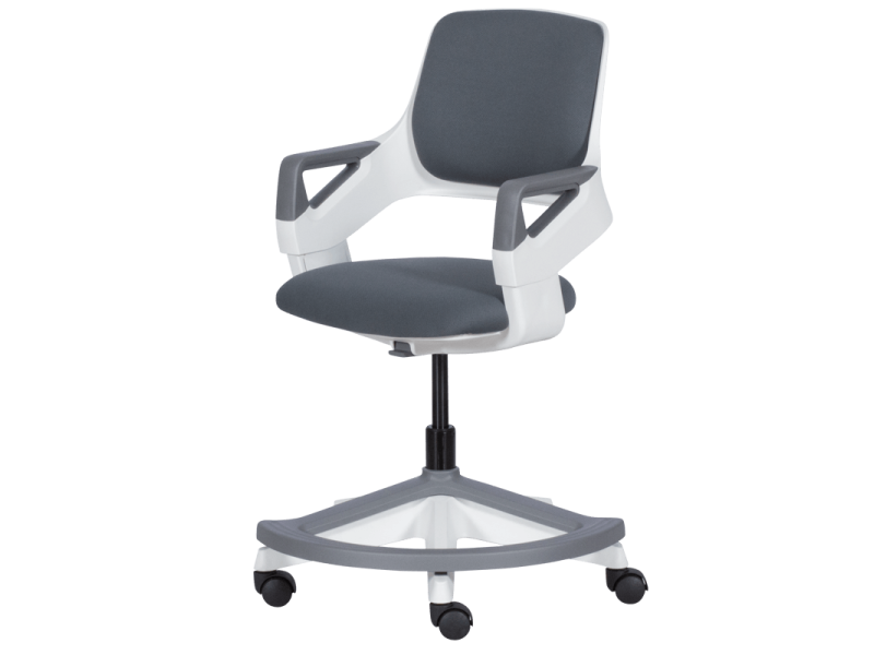 Детски стол CLEVER - сив - Офис столове