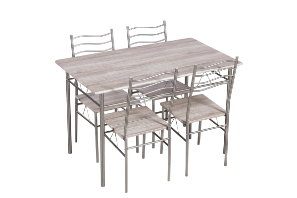 Комплект маса с 4 стола Carmen 20015 - дъб сонома 3