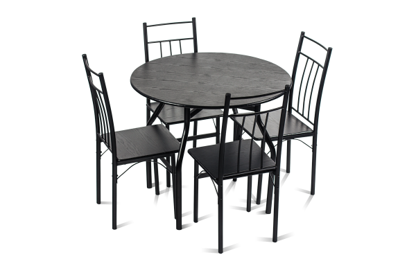 Комплект маса с 4 стола Carmen 20010 - венге