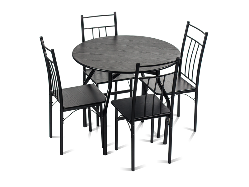 Комплект маса с 4 стола Carmen 20010 - венге -