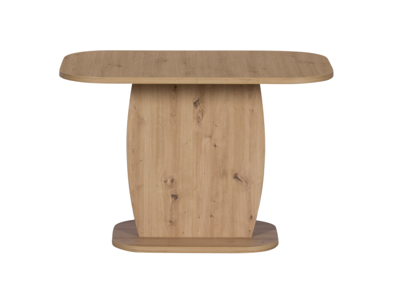 Разтегателна трапезна маса Barrel - дъб артисан/бял - Трапезни маси