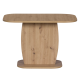 Разтегателна трапезна маса Barrel - дъб артисан/бял - Трапезни маси