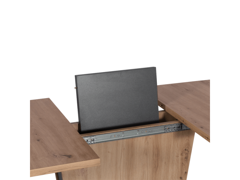 Разтегателна трапезна маса Carmen Calypso - дъб артисан/графит - Трапезни маси