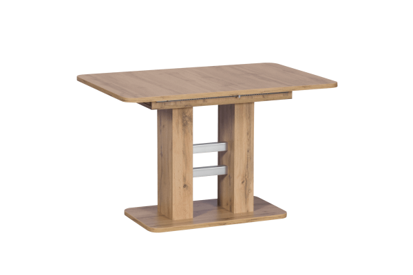 Разтегателна трапезна маса Elephant - Дъб вотан/Алуминий