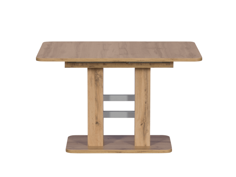 Разтегателна трапезна маса Elephant - Дъб вотан/Алуминий - Трапезни маси