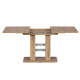 Разтегателна трапезна маса Elephant - Дъб вотан/Алуминий - Трапезни маси