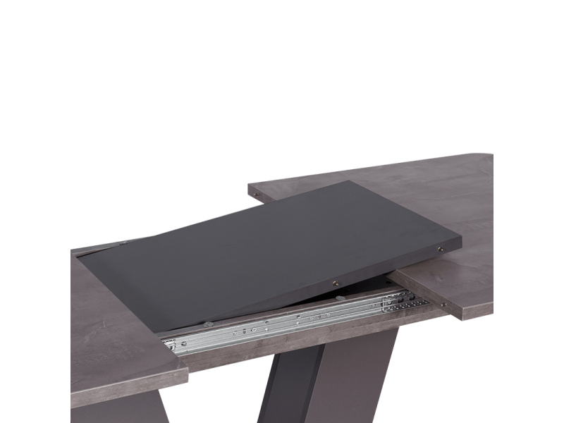 Разтегателна трапезна маса Vegas - Оникс/Тъмно сив - Трапезни маси