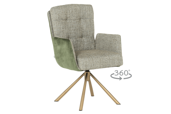 Трапезен стол Keila 4 - зелен