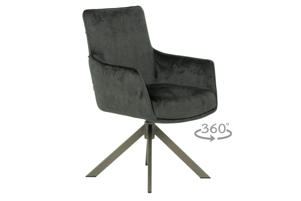 Трапезен стол Valga 7 - Маслено зелен