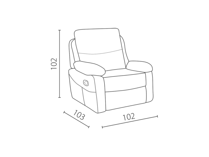 Фотьойл с разтегателен релакс механизъм Sandra - Фотьойли