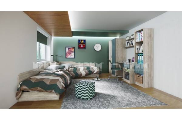 Детско обзавеждане Сити 5011 + ъглови легла Сити 2001