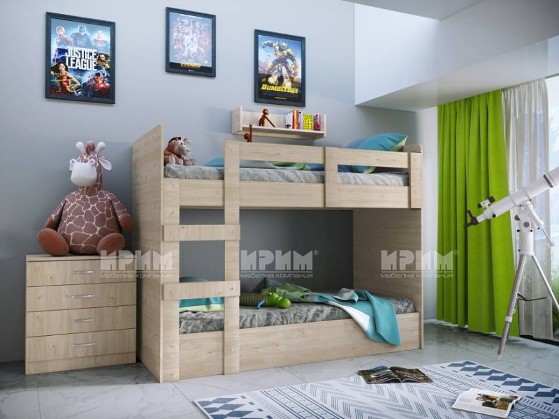 Двуетажно легло за детска стая Сити 5015 - Детски легла