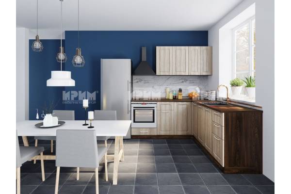 Ъглова кухня от МДФ Сити 765