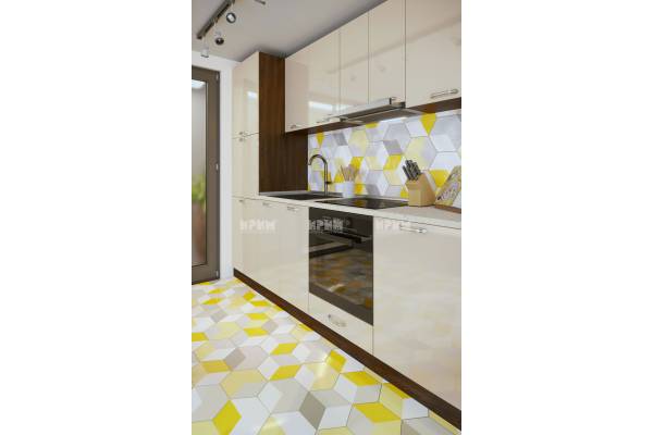 Кухня Сити 853 с лице от МДФ гланц