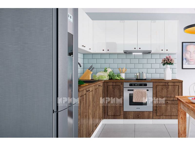 Ъглова кухня от МДФ Сити 858 - Стандартни кухни