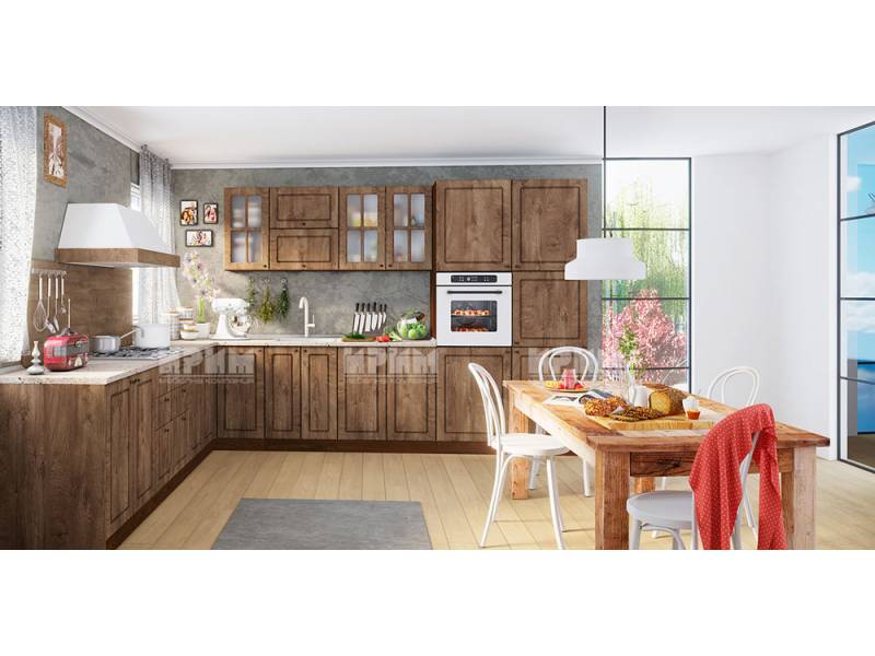 Ъглова кухня от МДФ Сити 860 - Стандартни кухни