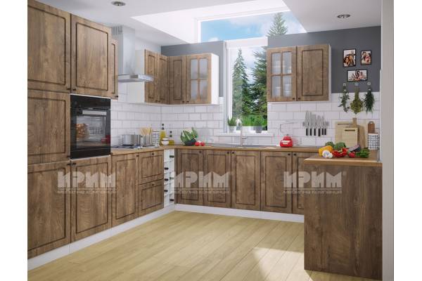 П-образна кухня Сити 863 с лице от МДФ