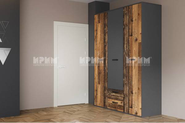 Трикрилен гардероб Сити 1032