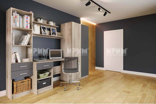 Секция с бюро и гардероб Сити 5030