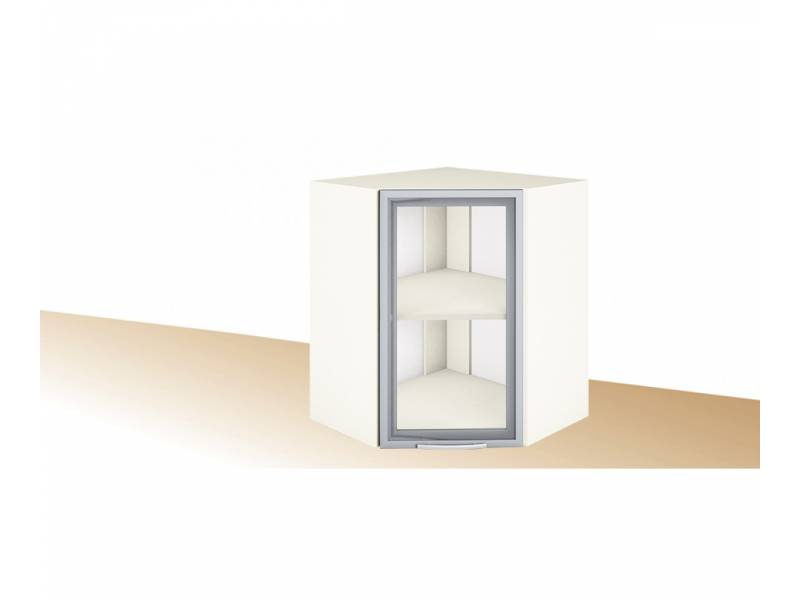 Горен кухненски шкаф за ъгъл с витрина Примо PG 11 - 60см - Модулна кухня Примо