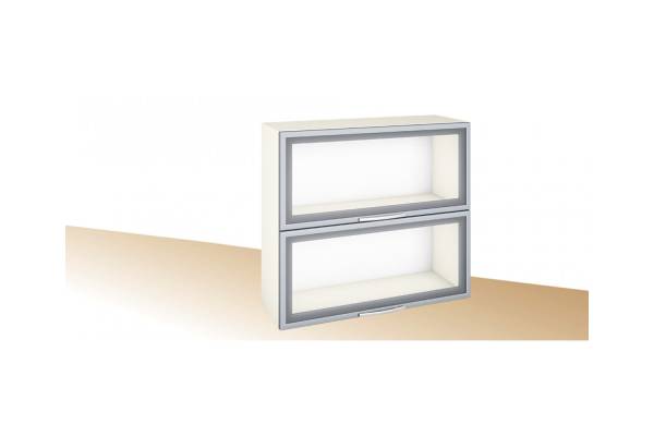 Горен кухненски шкаф с две хоризонтални витрини Примо PG 14 - 60, 70, 80, 90см