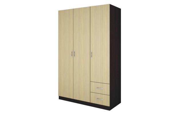 Трикрилен гардероб с чекмеджета Примо 13