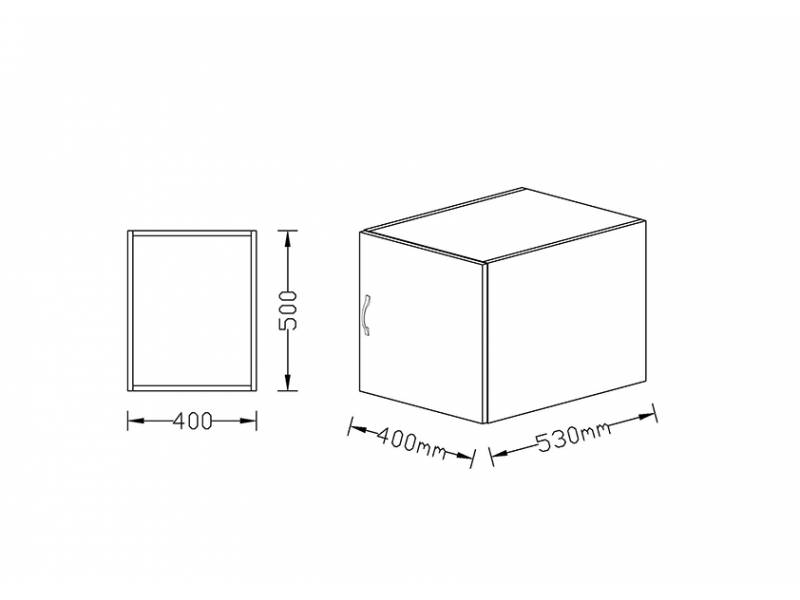 Надстройка за еднокрилен гардероб Примо 1 - Еднокрилни гардероби