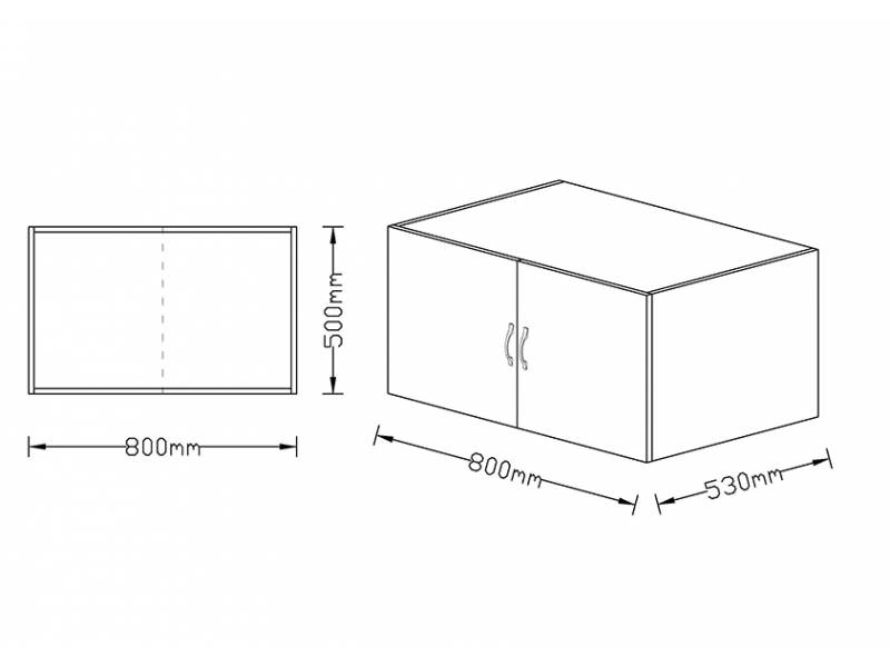 Надстройка за двукрилен гардероб Примо 2 - Двукрилни гардероби